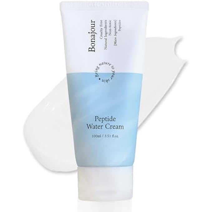 BONAJOUR [] PEPTIDE NATURAL MOISTURIZING CREAM FOR OILY AND SENSITIVE SKIN(WATER BOMB OILY SKIN TYPE), BEST FACE MOISTURIZER, ANTI AGING, ANTI WRINKLE, BRIGHTENING 3.38 FL. OZ - Image 1